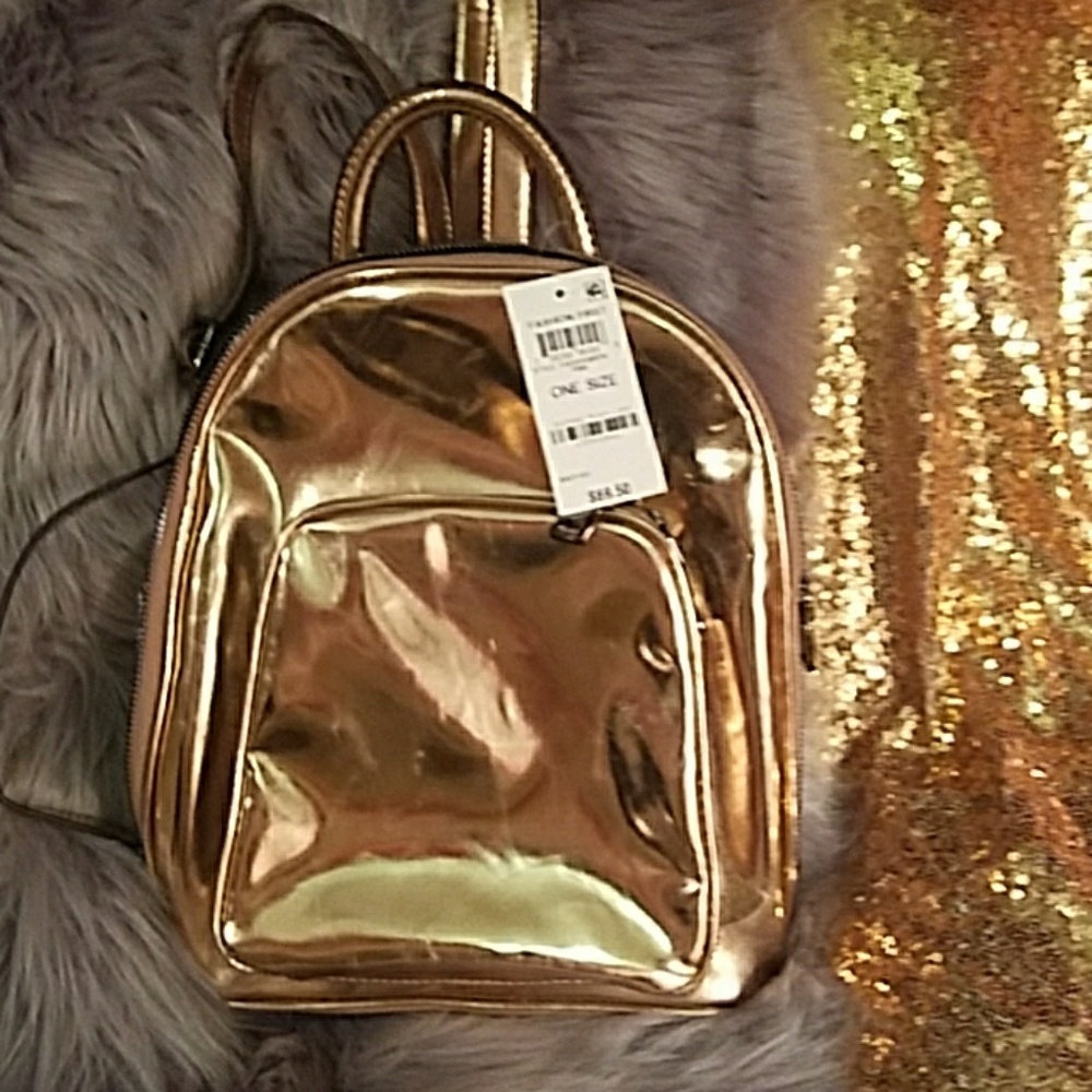 Gold backpack